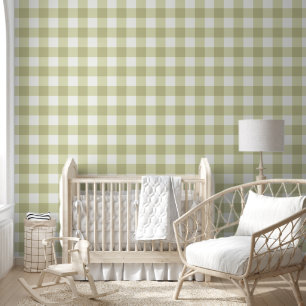Papier Peint Campagne Française Gingham de Prairie - carreaux v