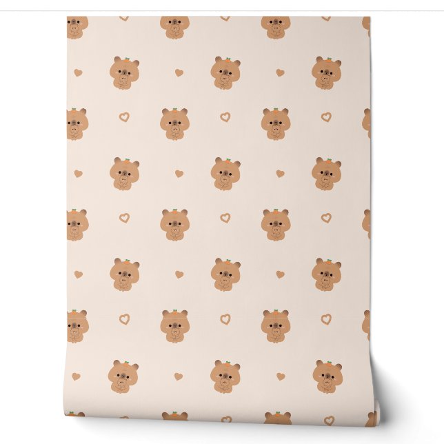 Papier Peint Capybara Love (Déroulement)