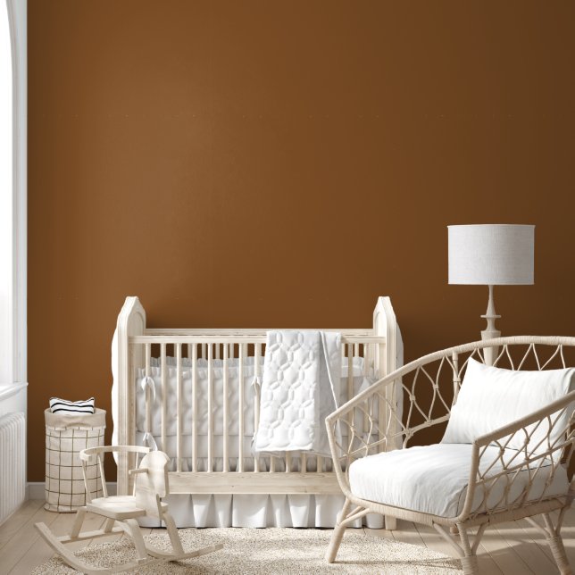 Papier Peint Caramel Brown couleur solide tendance | Élégant (Enfants)