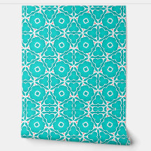 Carreau marocain floral sarcelle