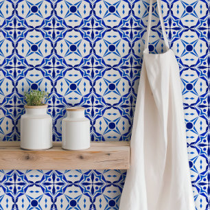 Papier Peint Carreaux de mosaïque bleu clair inspirés