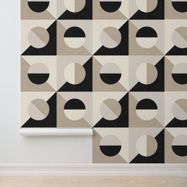 Papier Peint Carreaux géométriques italiens texturés modernes (Application)