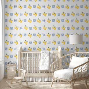 Papier Peint Carrelage méditerranéen Motif Lemons Côte Amalfi
