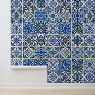 Papier Peint Carrelage méditerranéen, Portugais, Azulejo, Majol