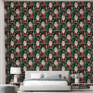 Papier Peint Carrelage Père Noël de Noël festif