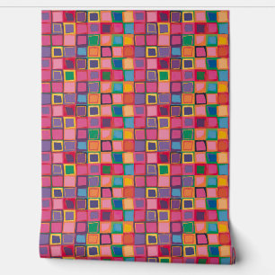Papier Peint Carrés de mosaïques dynamiques