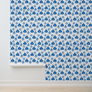 Papier Peint Cartoon Motif de bateau à voile
