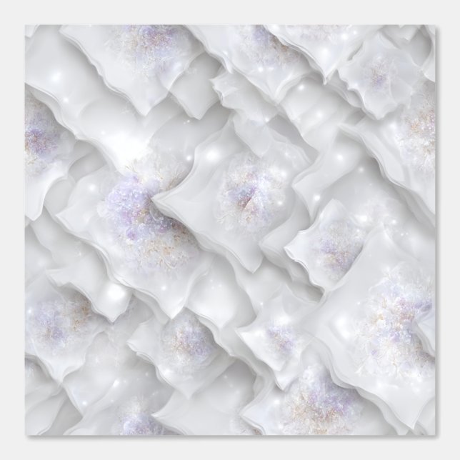 Papier Peint Cascade de pétale brillante Abstraite (Recto)