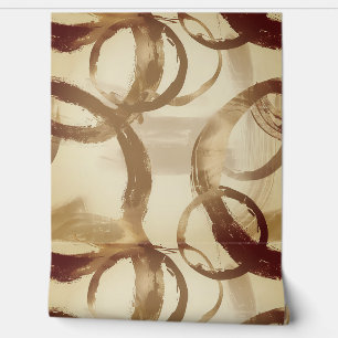 Papier Peint Cercles dorés Formes circulaires