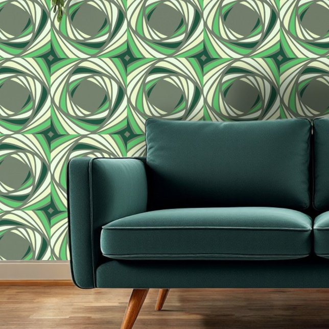 Papier Peint Cercles verts (Créateur téléchargé)