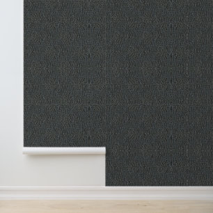 Papier Peint Charbon Gris Faux Cuir Texté