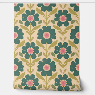 Papier Peint Charme floral vintage