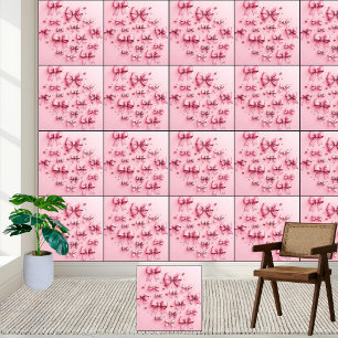 Papier Peint Charming Pink Bows & Parties scintillant Dream