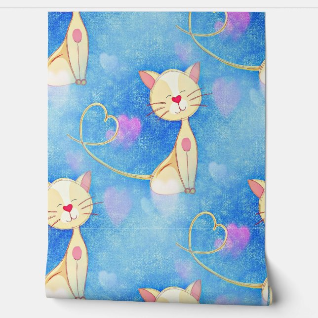 Papier Peint Chat de rêve (Déroulement)
