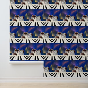 Papier Peint Chats Jouer Piano