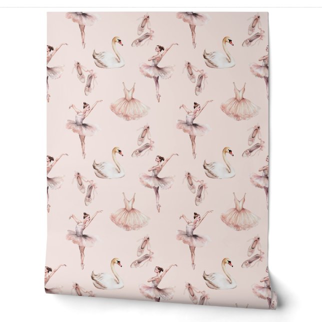 Papier Peint Chaussures Ballerina Rose Ballerina (Déroulement)