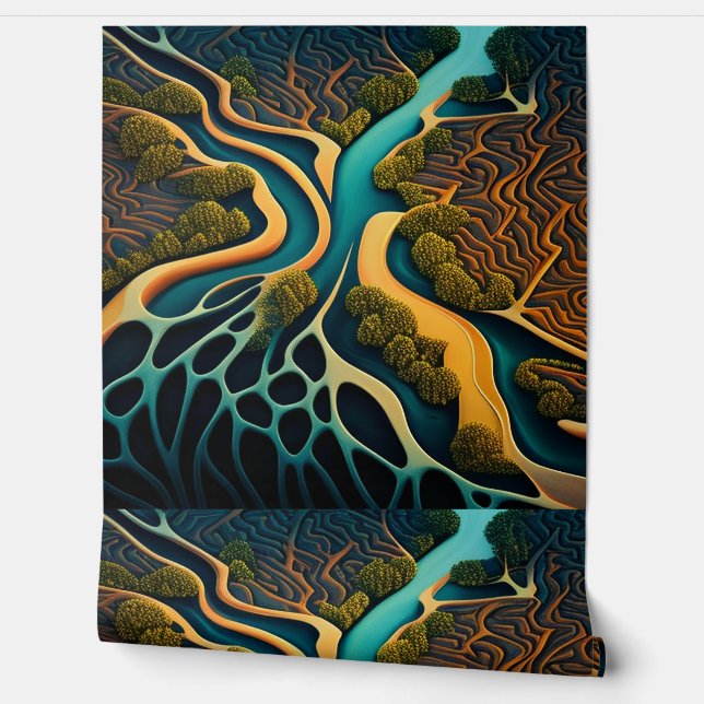 Papier Peint Chemins du pays des rêves (Déroulement)