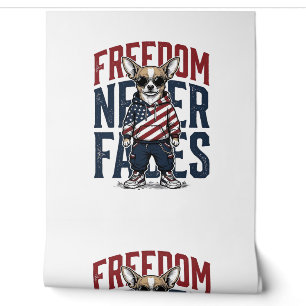 Papier Peint Chemise de chien vintage de liberté de Chihuahua p
