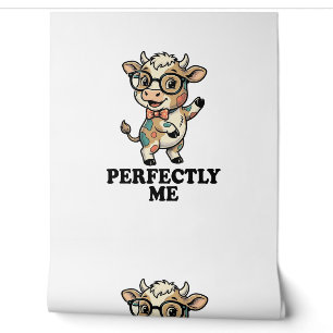 Papier Peint Chemise de vache mignonne avec des lunettes Vibes