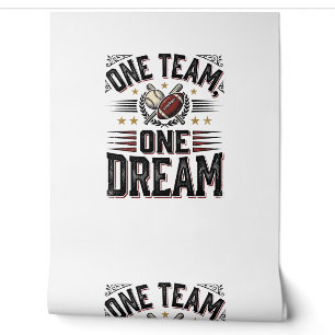 Papier Peint Chemise d'équipe sportive vintage One Team One Dre