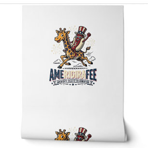 Papier Peint Chemise drôle Amerigiraffee patriotique girafe hot