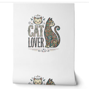 Papier Peint Chemise Graphique de Style de Gravure pour Amoureu