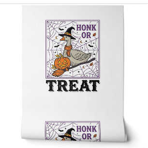 Papier Peint Chemise Halloween Oie Sorcière Honk Or Treat Vinta