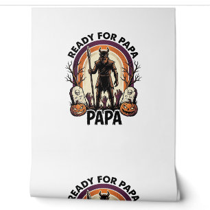 Papier Peint Chemise Papa Halloween Vintage Cimetière Coucher d