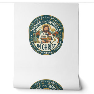 Papier Peint Chemise Vintage Jésus RV Camper Life Graphique Chr