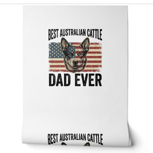 Papier Peint Chemise Vintage Patriotique Papa Blue Heeler Austr