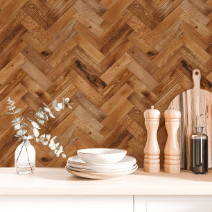 Papier Peint Chêne Rustique Chevron