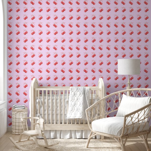 Papier Peint Chercher sur le dessus Français Coquette Bow Rose (Enfants)