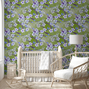 Papier Peint Cherry Blossom - Sakura sans couture motif 2