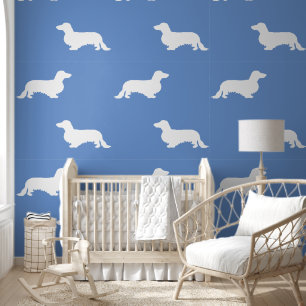 Papier Peint Cheveux longs Dachshund - Silhouette 2