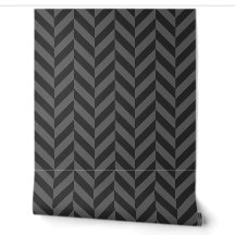 Chevron noir et gris large