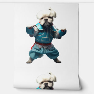Papier Peint Chien Knows Karate transformé