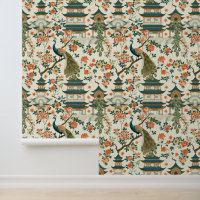 Chinois Floral Peacoock Élégant