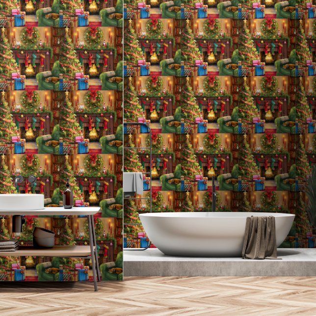 Papier Peint Christmas (Salle de bain)