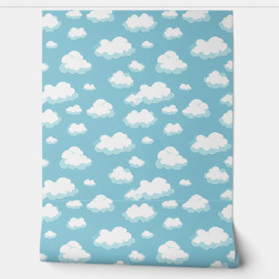 Papier Peint Ciel bleu et Motif nuages
