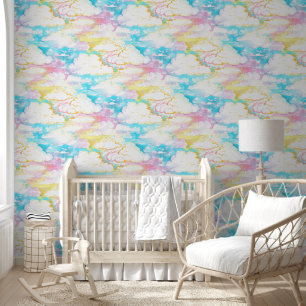 Papier Peint Ciel charmant Nuages - Motif sans couture 7