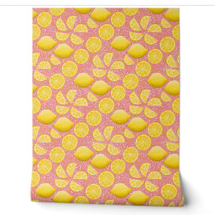 Papier peint citron