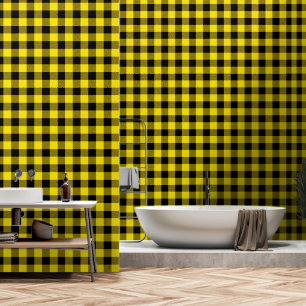 Papier Peint Citron jaune noir 3 pouces Luminjack Buffalo Plaid