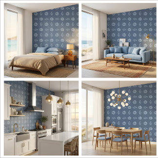 Papier peint citrouille bleue de MistHarvest Haven