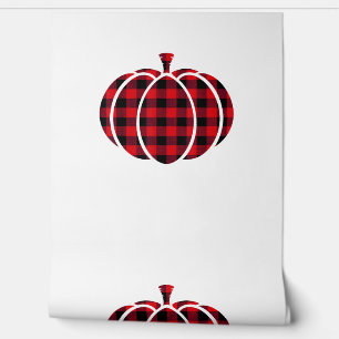 Papier Peint Citrouille de Thanksgiving C rouge et noir