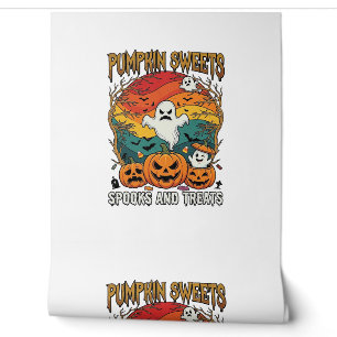 Papier Peint Citrouille Sucreries Effraie Traitements Halloween