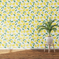 Citrus Citron Méditerranée Jaune Aquarelle blanche