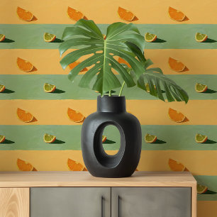 Papier Peint Citrus Harmony : Fond d'écran moderne minimaliste