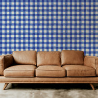Classic Bleu et Blanc Tiré À damiers Plaid