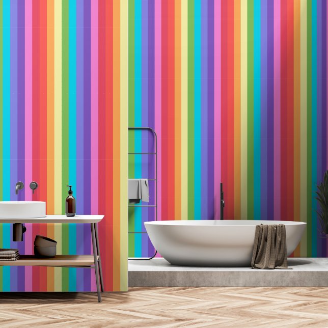 Papier Peint Clumpy Candy Stripe FC verticale (Salle de bain)