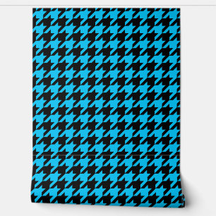 Papier Peint Coche de pied noir bleu
